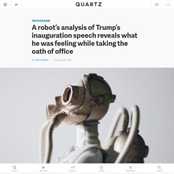 A computer analysis of Trump's inauguration speech reveals what he was feeling while taking the oath of office — Quartz