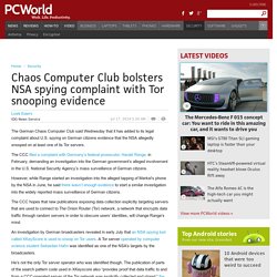 Chaos Computer Club bolsters NSA spying complaint with Tor snooping evidence