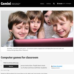 Computer games for classroom teaching