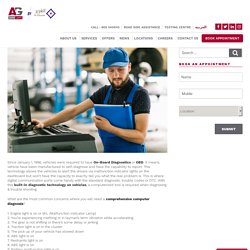 Car Computer Diagnosis in UAE - AG Cars Services