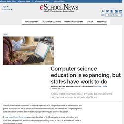 Computer science education is expanding, but states have work to do