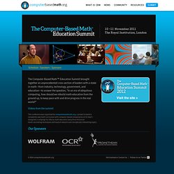 The Computer-Based Math Education Summit