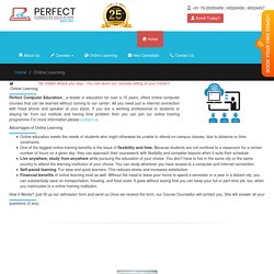 Advantages of Online Learning courses in Ahmedabad?
