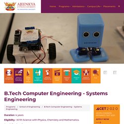 B.Tech Computer Engineering - Systems Engineering College in Pune - ADYPU