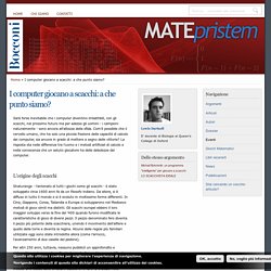 I computer giocano a scacchi: a che punto siamo?