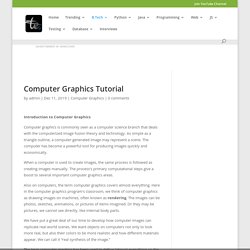 Computer Graphics Tutorial