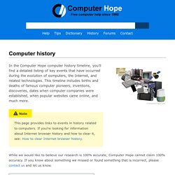 Computer history