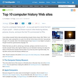 Top 10 computer history Web sites
