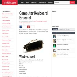 Computer Keyboard Bracelet