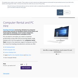 For Computer Rental And PC Hire, Contact Hamilton Rentals
