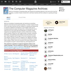 The Computer Magazine Archives : Free Texts : Free Download, Borrow and Streaming