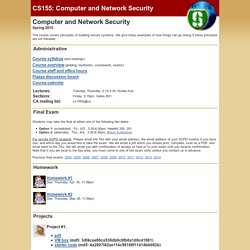 CS155 Computer and Network Security - Stanford