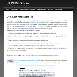 Computer Parts Database