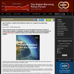 Climate Models for the Layman