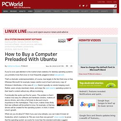How to Buy a Computer Preloaded With Ubuntu
