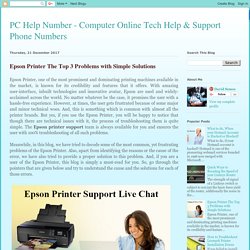 Epson Printer The Top 3 Problems with Simple Solutions