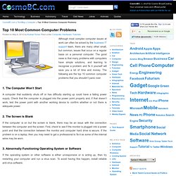 Top 10 Most Common Computer Problems - CosmoBC.com TechBlog