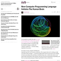 New Computer Programming Language Imitates The Human Brain