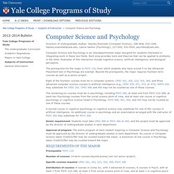 Computer Science and Psychology < Yale University