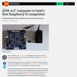 $199, 4.2” computer is Intel’s first Raspberry Pi competitor