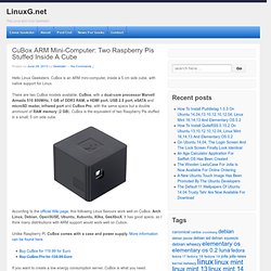 CuBox ARM Mini-Computer: Two Raspberry Pis Stuffed Inside A Cube