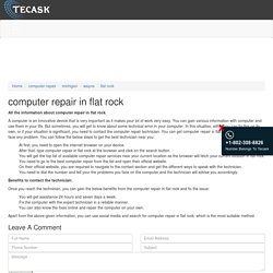 Computer repair in flat rock mi