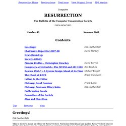 Computer Resurrection Issue 43