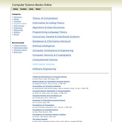 Computer Science Books Online
