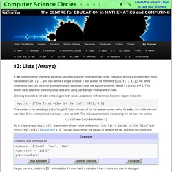 Computer Science Circles