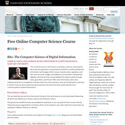 Bits: The Computer Science of Digital Information - Free Harvard Courses