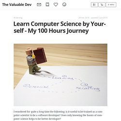 How to teach yourself computer science: A developer’s 100-hour journey