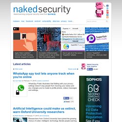 Computer Security News, Advice and Research