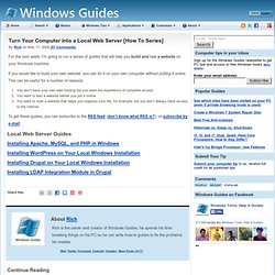 Turn Your Computer into a Local Web Server [How To Series]