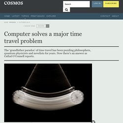 Computer solves a major time travel problem