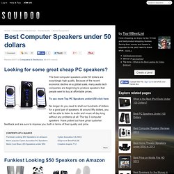 Best Computer Speakers Under 50 dollars in 2012