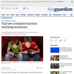 Top ten computer science teaching resources