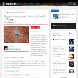 Plug your computer into a brick wall USB - Tucson Technology