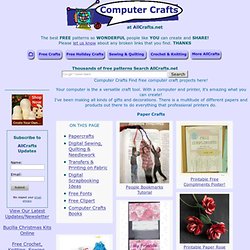Free Computer Crafts - Fabric Transfer, Craft Software, Scanning... more!