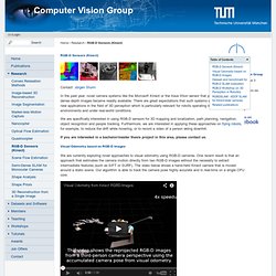 Computer Vision Group - RGB-D Sensors (Kinect)