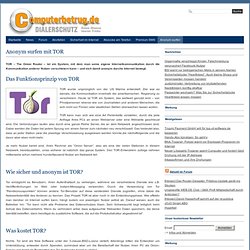 Anonym surfen mit TOR - computerbetrug.de - Infos über Gefahren des Internet - computerbetrug.de - Infos über Gefahren des Internet