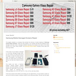 Samsung Mobile Damaged Screens Repair
