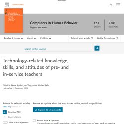 Technology-related knowledge, skills, and attitudes of pre- and in-service teachers
