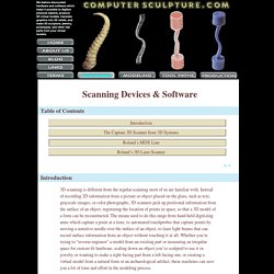 ComputerSculpture.com — Scanning Devices and Software