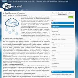 » Le Cloud Computing et l’éducation