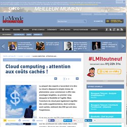 Cloud computing : attention aux coûts cachés !