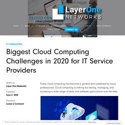Biggest Cloud Computing Challenges in 2020 for IT Service Providers