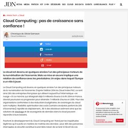 Cloud Computing : pas de croissance sans confiance !