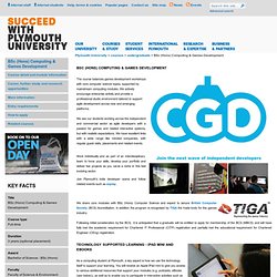 BSc (Hons) Computing & Games Development - Course overview