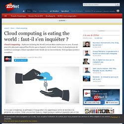 Cloud computing is eating the world : faut-il s'en inquiéter ?