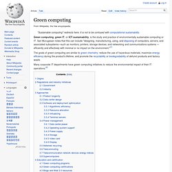 Green computing Wiki